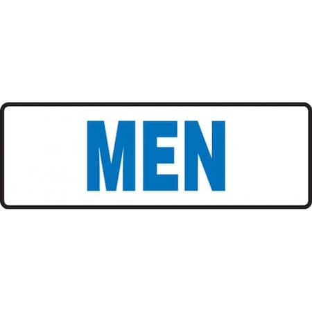 RESTROOM SIGN MEN 4 In X 12 In PLASTIC MRST561VP